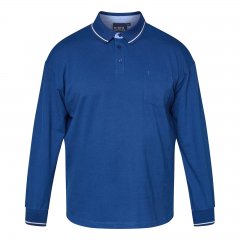 North Latitude Superflex Polo LS Blau
