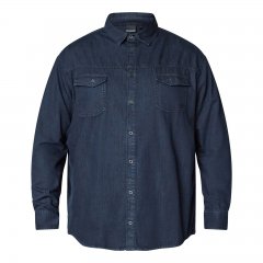 North Latitude Denim Shirt LS Blau