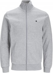 Jack & Jones PAULOS Turtleneck Zip Sweatshirt Light Grey Melange