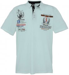 Lavecchia 2038 Printed Jersey Poloshirt Mint