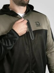 D555 Southport Hoodie mit Reißverschluss Schwarz