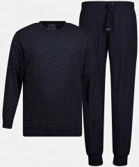 JP1880 Pyjamas Two-piece Long Sleeve and Long Trousers Navy