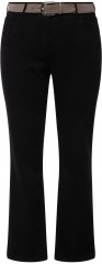 Ulla Popken Straight Leg Mandy Fit Stretch Jeans Black