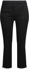 Ulla Popken Animal Print Stretch Fit Jeans Black