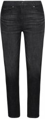 Ulla Popken Acid Wash Stretch Fit Slim Leg Jeans Black