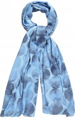 Ulla Popken Circle Print Scarf Blue