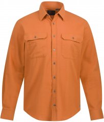 JP1880 Shirt Flannel Long Sleeve Orange TALL