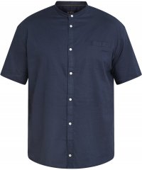 North Latitude 61109 Kurzarmhemd mit Stehkragen Marineblau