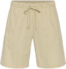 Kaffe Curve Nana Gestreifte Shorts Chincilla/Weiß gestreift