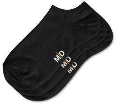 Motley Denim William 3er-Pack Sneakersocken Schwarz