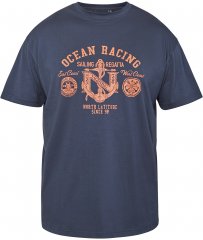 North Latitude 61121 Bedrucktes T-Shirt Marineblau