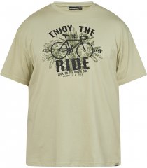 North Latitude 61315 Bedrucktes T-Shirt Hell Staubgrün