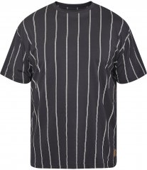 North Latitude 61319 Gestreiftes T-Shirt Schwarz