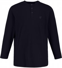JP1880 Henley T-Shirt Long Sleeve Dark Navy TALL