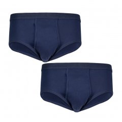 Adamo Royal Ribbed Briefs 2-Pack Navy
