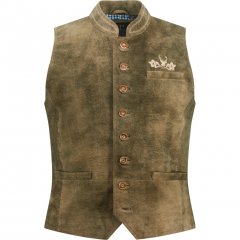JP1880 Vest Goat Suede Traditional Moss Green