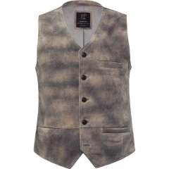 JP1880 Vest Traditional Cowhide Graphite Grey