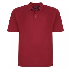 Espionage P074C Kurzarm Poloshirt Weinrot