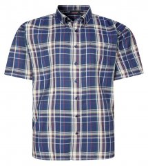 Espionage SH447 Karohemd Navyblau