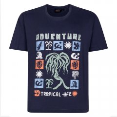 Espionage T448 adventure bedrucktes t-shirt schiefergrau
