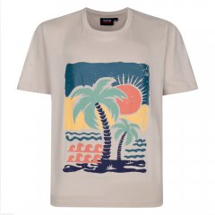 Espionage T448 desert island bedrucktes t-shirt naturweiß
