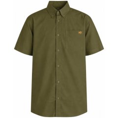 Motley Denim Zagreb Kurzarmhemd Dunkelkhaki