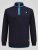 D555 Conway 2 1/4 Zip Neck Fleece Sweatshirt With Bear Logo Navyblau - Herren-sweater und -hoodies - Herren-Sweater und -Hoodies in großen Größen
