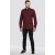 D555 Dawson Textured Shirt Dark Red - Herrenhemden - Herrenhemden in großen Größen