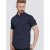 D555 Barrington Short Sleeve Shirt Navy - Herrenhemden - Herrenhemden in großen Größen