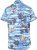D555 CHARFORD Hawaiian Reverse Printed Shirt - Herrenhemden - Herrenhemden in großen Größen