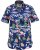 D555 Durham Flamingo Hawaiian Ao Print Shirt - Herrenhemden - Herrenhemden in großen Größen