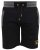 D555 Sutton Elasticated Waist Shorts With Embroidery Black - Jogginghosen für herren - Jogginghosen für Herren in großen Größen
