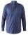 D555 Edmund AOP Shirt Navy - Herrenhemden - Herrenhemden in großen Größen