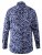 D555 Harrow AOP Shirt Blue - Herrenhemden - Herrenhemden in großen Größen