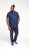 D555 James Short Sleeve Oxford Shirt Navy - Herrenhemden - Herrenhemden in großen Größen