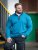 D555 Conway 1 1/4 Zip Neck Fleece Sweatshirt With Bear Logo Teal - Herren-sweater und -hoodies - Herren-Sweater und -Hoodies in großen Größen