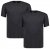 Adamo 129420 T-Shirt 2er-Pack Dunkelgrau meliert - Herren-T-Shirts - Herren-T-Shirts in großen Größen