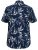 D555 FINLEY Hawaiian AO Print Shirt Navy - Herrenhemden - Herrenhemden in großen Größen