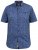 D555 KYLE S/S Micro AO Print Shirt Blue - Herrenhemden in großen Größen - Herrenhemden in großen Größen