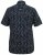 D555 BEAU S/S AO Leaf Print Shirt Navy - Herrenhemden - Herrenhemden in großen Größen