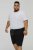 D555 STEFAN1 Elasticated Waist Loop Back Shorts Black - Jogginghosen für herren - Jogginghosen für Herren in großen Größen