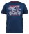D555 BRADFORD Skeleton Biker Printed T-Shirt Navy - Herren-T-Shirts - Herren-T-Shirts in großen Größen