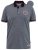 D555 KEMSTON Birds Eye Pique Polo Navy/White - Polo-shirts für herren - Polo-Shirts für Herren in großen Größen