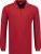 Adamo Peter Comfort fit Long sleeve Polo Red - Polo-shirts für herren - Polo-Shirts für Herren in großen Größen