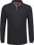 Adamo Peter Comfort fit Long sleeve Polo Black - Polo-shirts für herren - Polo-Shirts für Herren in großen Größen