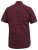 D555 DUNSTABLE S/S Micro AO Print Shirt Burgundy - Herrenhemden - Herrenhemden in großen Größen