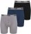 Duke Driver Boxershorts Black, Grey, Navy 3-Pack - Herrenunterwäsche & bademode - Herrenunterwäsche & Bademode in großen Größen