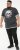 D555 DARREN Skull Printed T-Shirt With Double Layer On Hem & Cuff Black Reno - Herren-T-Shirts - Herren-T-Shirts in großen Größen
