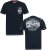 D555 GRAHAM YOSEMITE Chest And Back Printed Crew Neck T-Shirt Navy - Herren-T-Shirts - Herren-T-Shirts in großen Größen