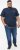 D555 SANDFORD Double Layer On Neck Ribs And Hem Waffle Textured T-Shirt Navy - Herren-T-Shirts - Herren-T-Shirts in großen Größen